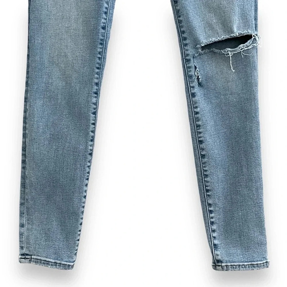 Madewell Curvy Roadtripper Jeans Women's Sz 25 in Benton Wash: Knee-Rip Edition - Picture 13 of 16